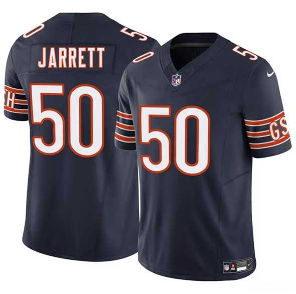 Men & Women & Youth Chicago Bears #50 Grady Jarrett Navy 2025 F.U.S.E. Vapor Stitched Jersey